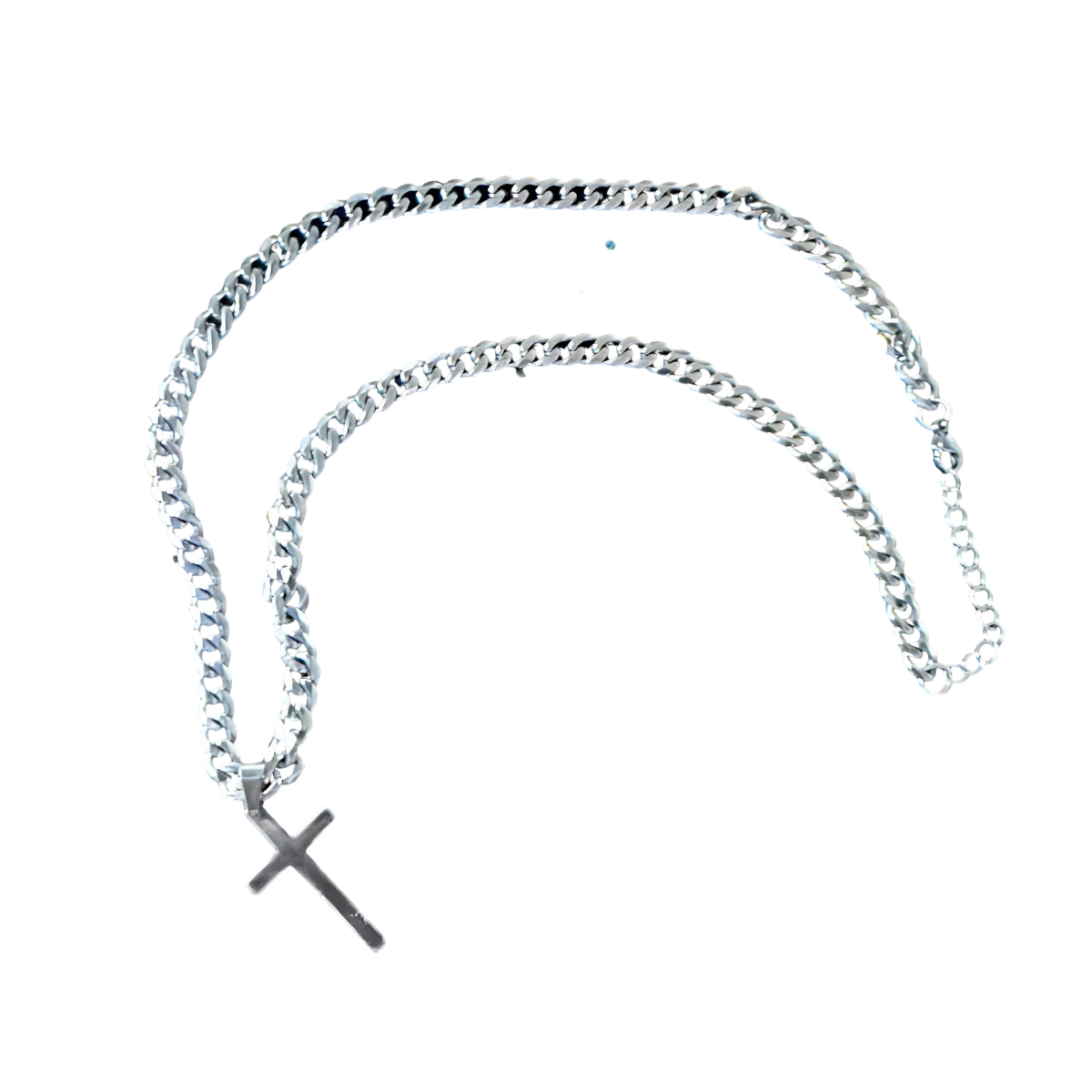 Silver cross chain